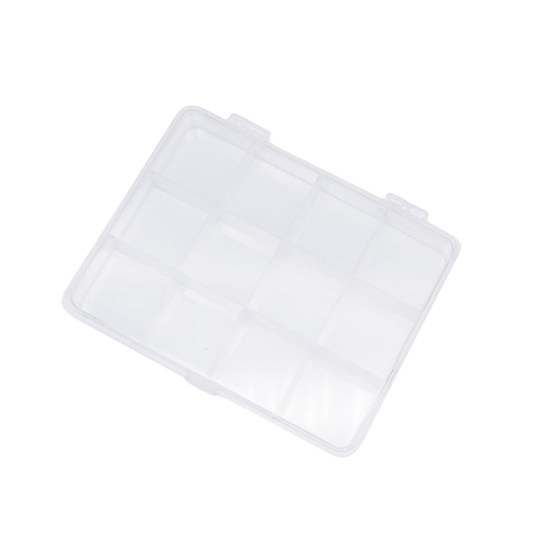 Clear Plastic Storage Container - 12 Compartments - TL134