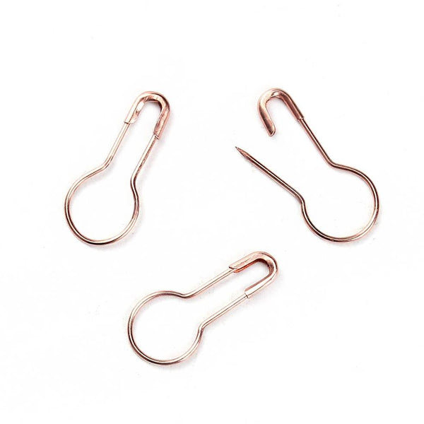 Épingles de sûreté couleur or rose - 21 mm x 9 mm - 50 pièces - Z479