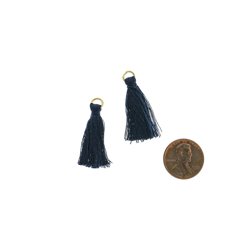 Polyester Tassels 35mm - Navy Blue - 8 Pieces - TSP235