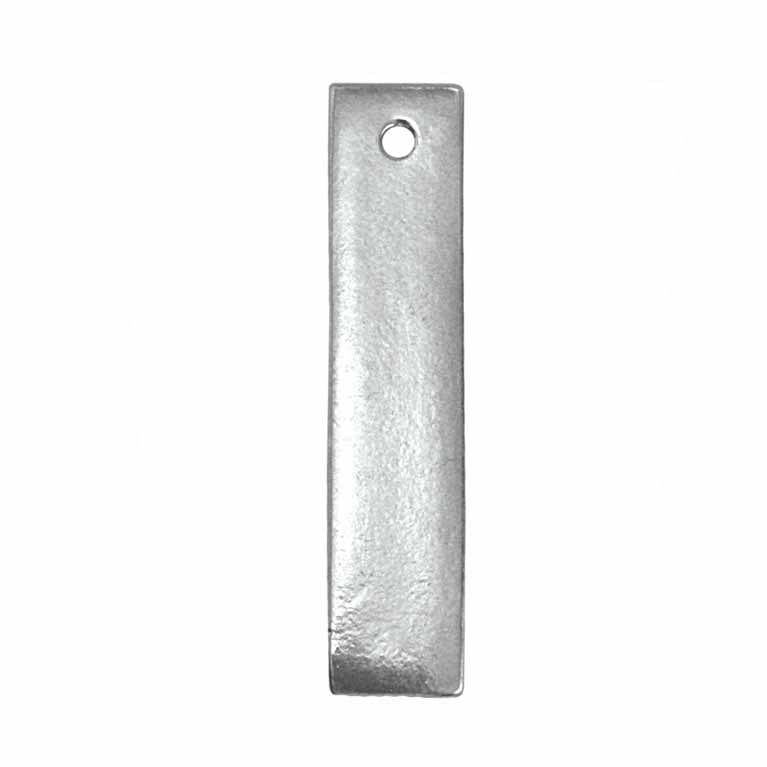 VENTE Rectangle Bar Stamping Blanks - ImpressArt SoftStrike Premium Pewter - 1 1/2" x 5/16" - 2 Tags - 40% OFF! -AA119
