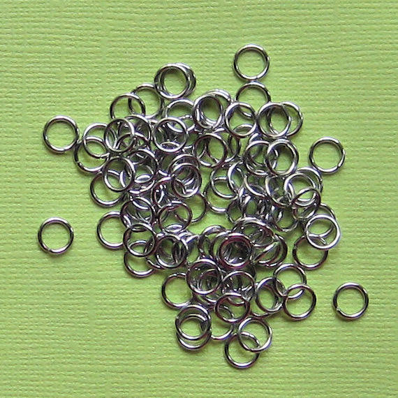 Stainless Steel Jump Rings 7mm x 1mm - Open 18 Gauge - 500 Rings - SS007