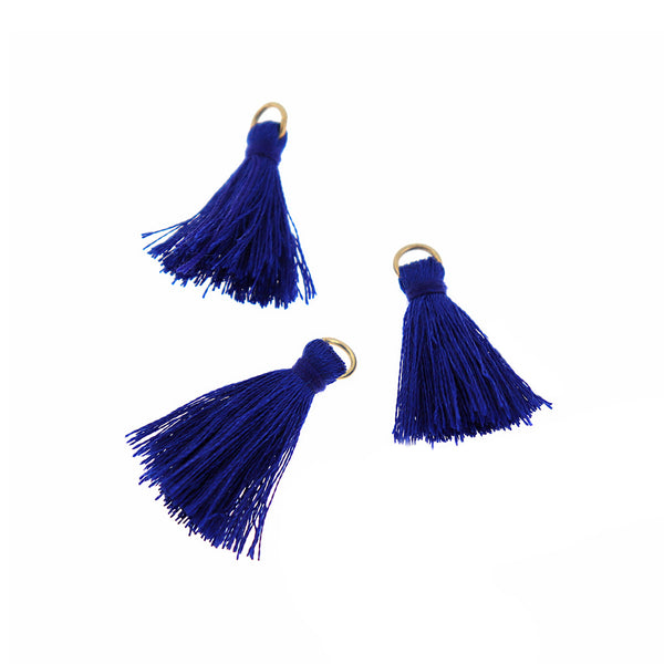 Polyester Tassels 26mm - Royal Blue - 15 Pieces - TSP088