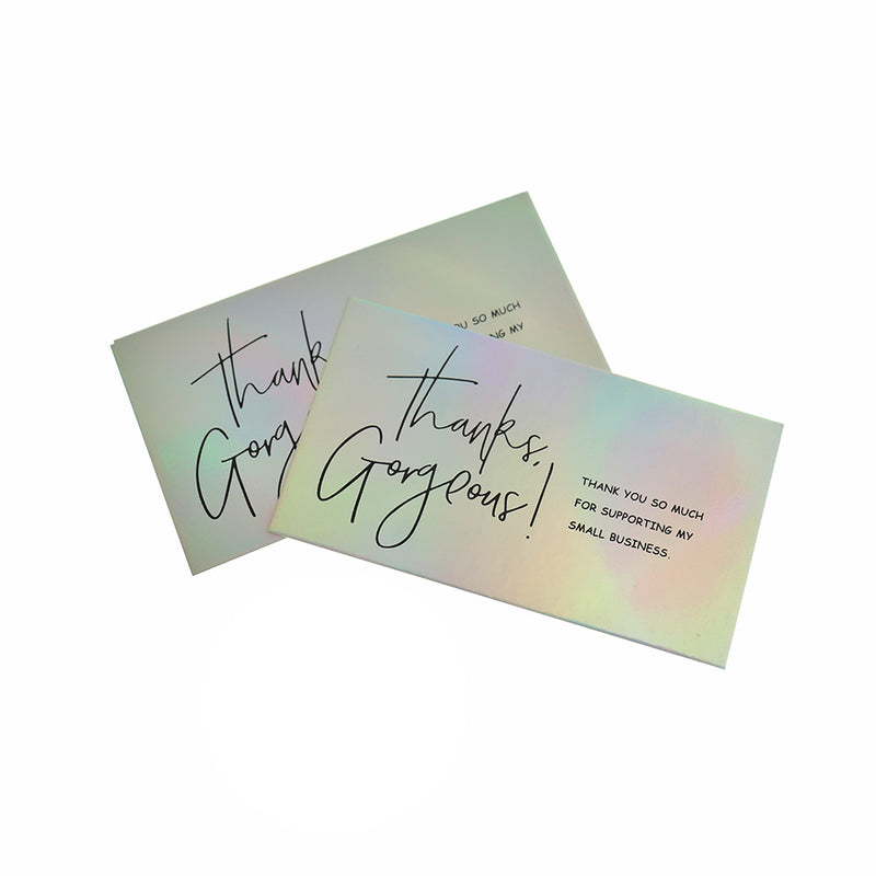 50 Thank You Business Cards - "Thanks, Gorgeous! Thank you so much for supporting my small business!" - TL275