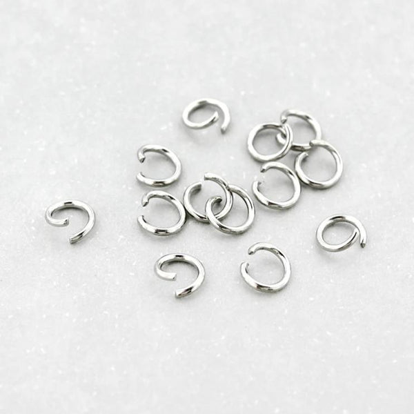 Stainless Steel Jump Rings 5mm x 0.8mm - Open 20 Gauge - 500 Rings - SS055