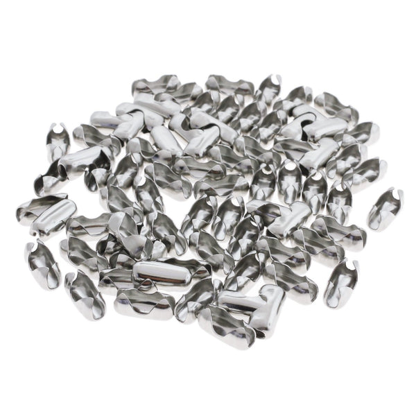 Stainless Steel Ball Chain Connector 13mm x 6mm - 10 Clasps - FD1060