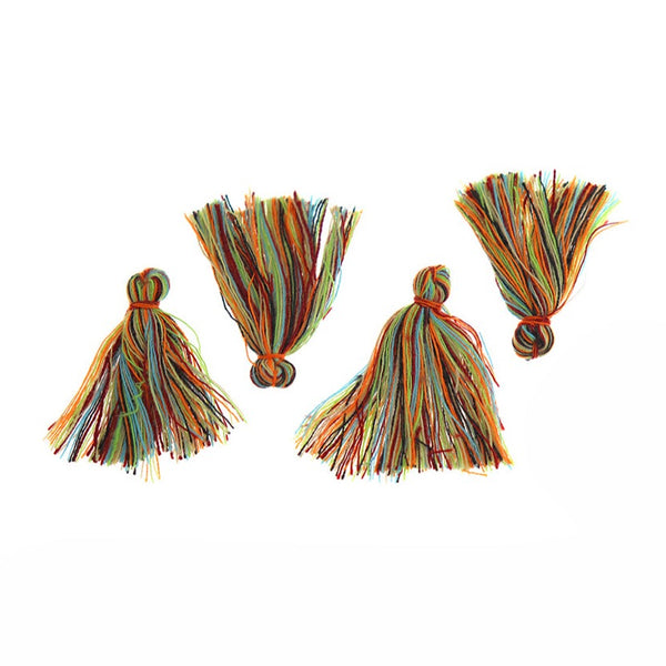 Pompons en coton - Arc-en-ciel - 8 pièces - Z174