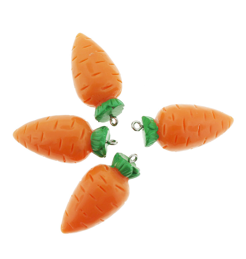 4 Carrot Acrylic Charms 3D - K250