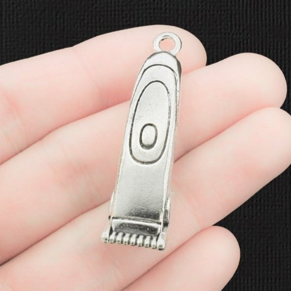 Razor Antique Silver Tone Charm 3D - SC2490