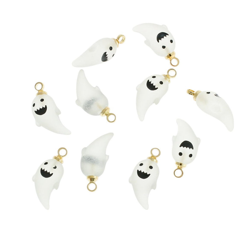 2 Ghost Resin Charms - K176