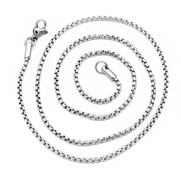 Colliers chaîne en acier inoxydable 50,8 cm - 2 mm - 10 colliers - N758