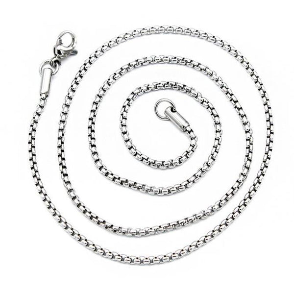 Stainless Steel Box Chain Necklaces 20" - 2mm - 10 Necklaces - N758