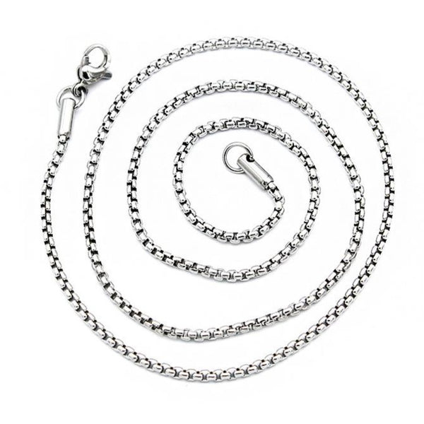 Stainless Steel Box Chain Necklace 20" - 2mm - 1 Necklace - N758