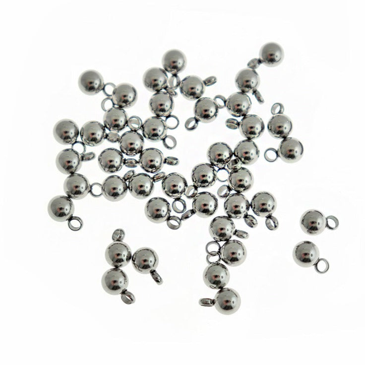 Stainless Steel Chain Drops - 7.5mm x 5mm - 10 Pieces - FD207