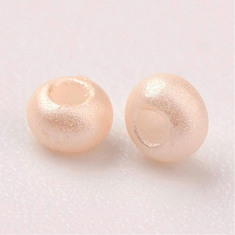 Perles de verre rocailles 13/0 1.5mm - Soft Cream Grade AA - 50g 5200 perles - BD1597