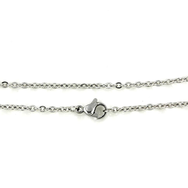 Stainless Steel Cable Chain Necklace 22" - 2mm - 1 Necklace - N461