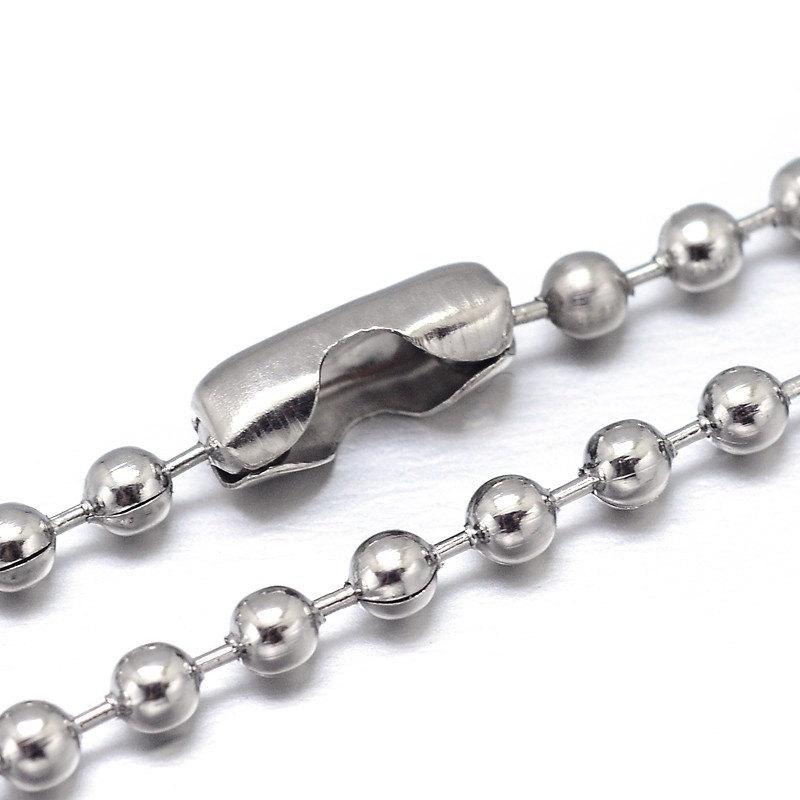 Stainless Steel Ball Chain Necklaces 18" - 1.5mm - 1 Necklace - N218