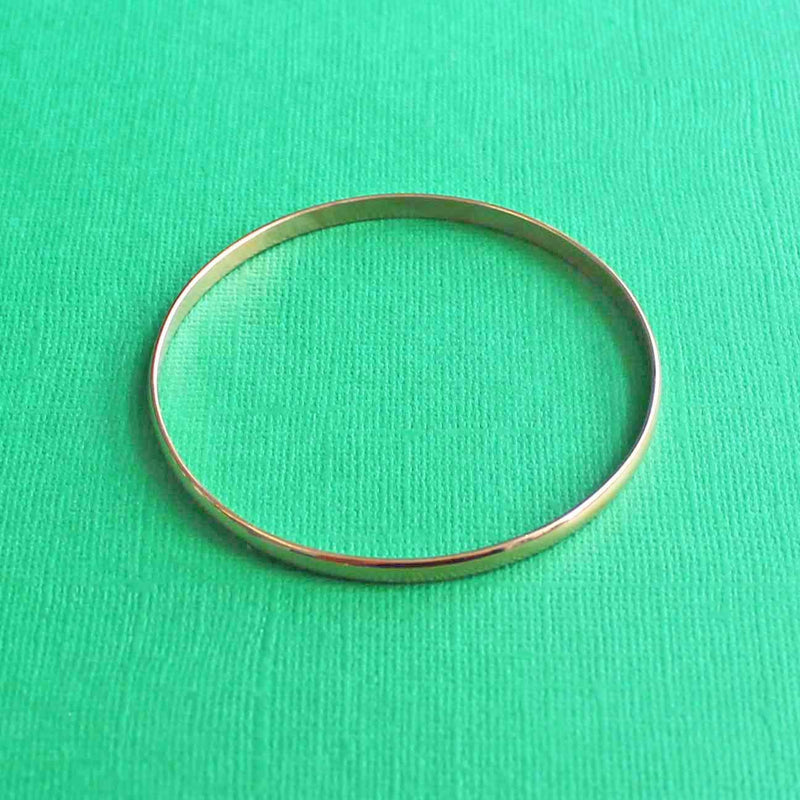 Rose Gold Stainless Steel Bangle - 65mm - 1 Bangle - N175