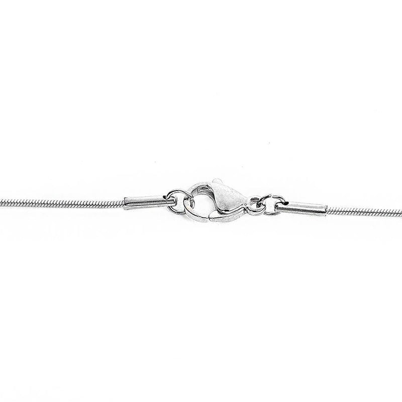 Collier Chaîne Serpent en Acier Inoxydable 18" - 1mm - 1 Collier - N387